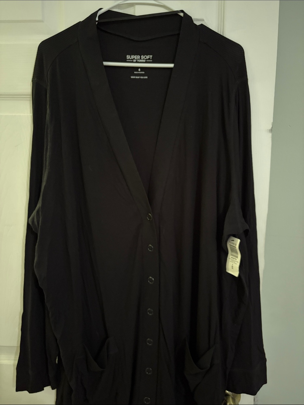 torrid Black Ribbed Cardigan